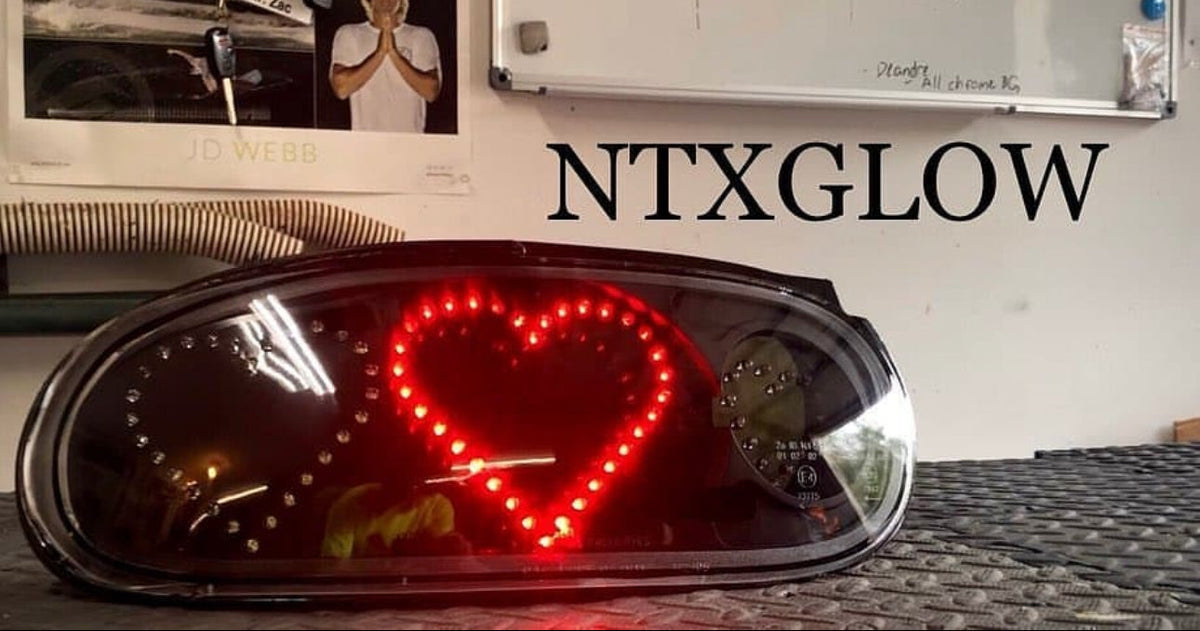 NTXGlow Heart Tail Lights (1990–1997 NA Mazda Miata)