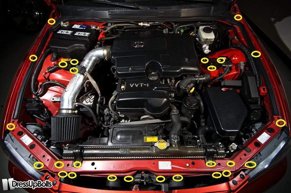 Lexus IS300 (1998-2005) Titanium Partial Engine Bay Kit