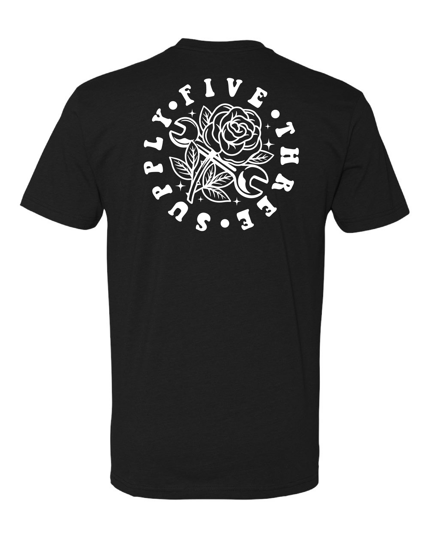 White Wrench N Rose Shirt - Black