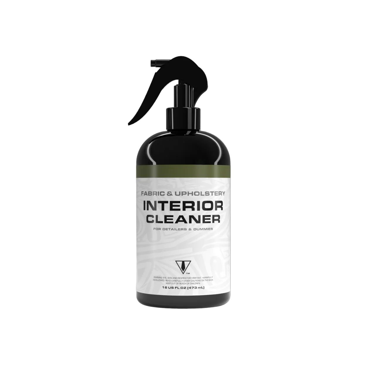 BLK TIE fabric and upholstery interior car cleaner spray bottle
