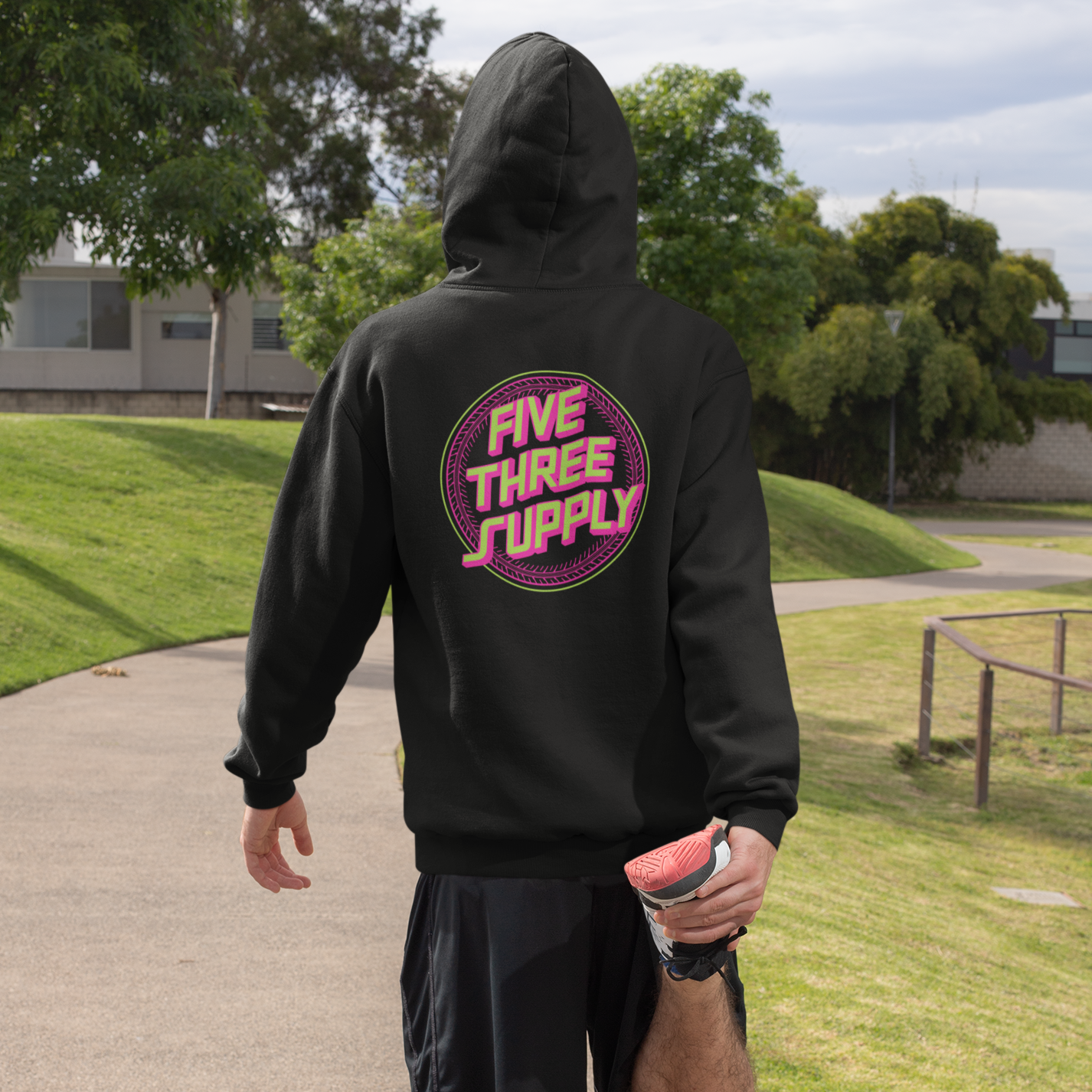 Retro Tire Hoodie - Black