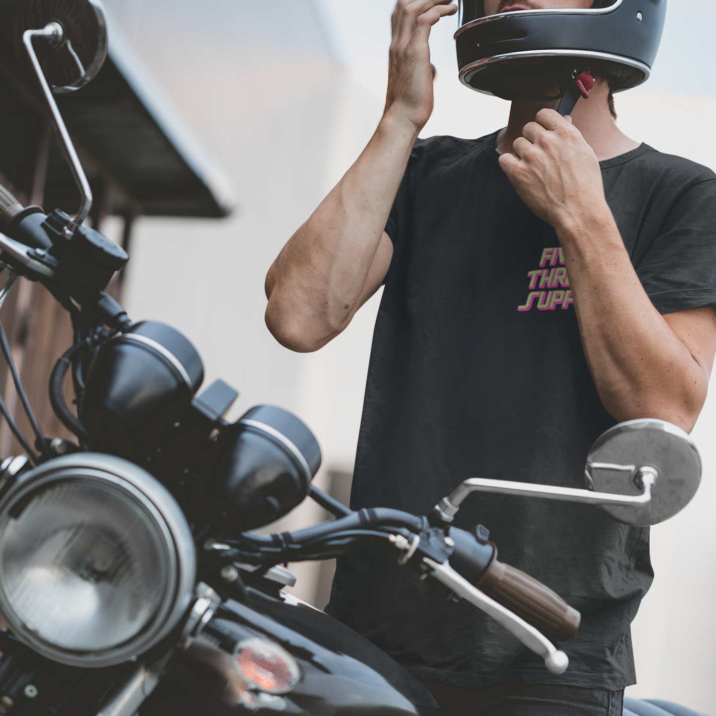 Retro Tire TShirt - Black