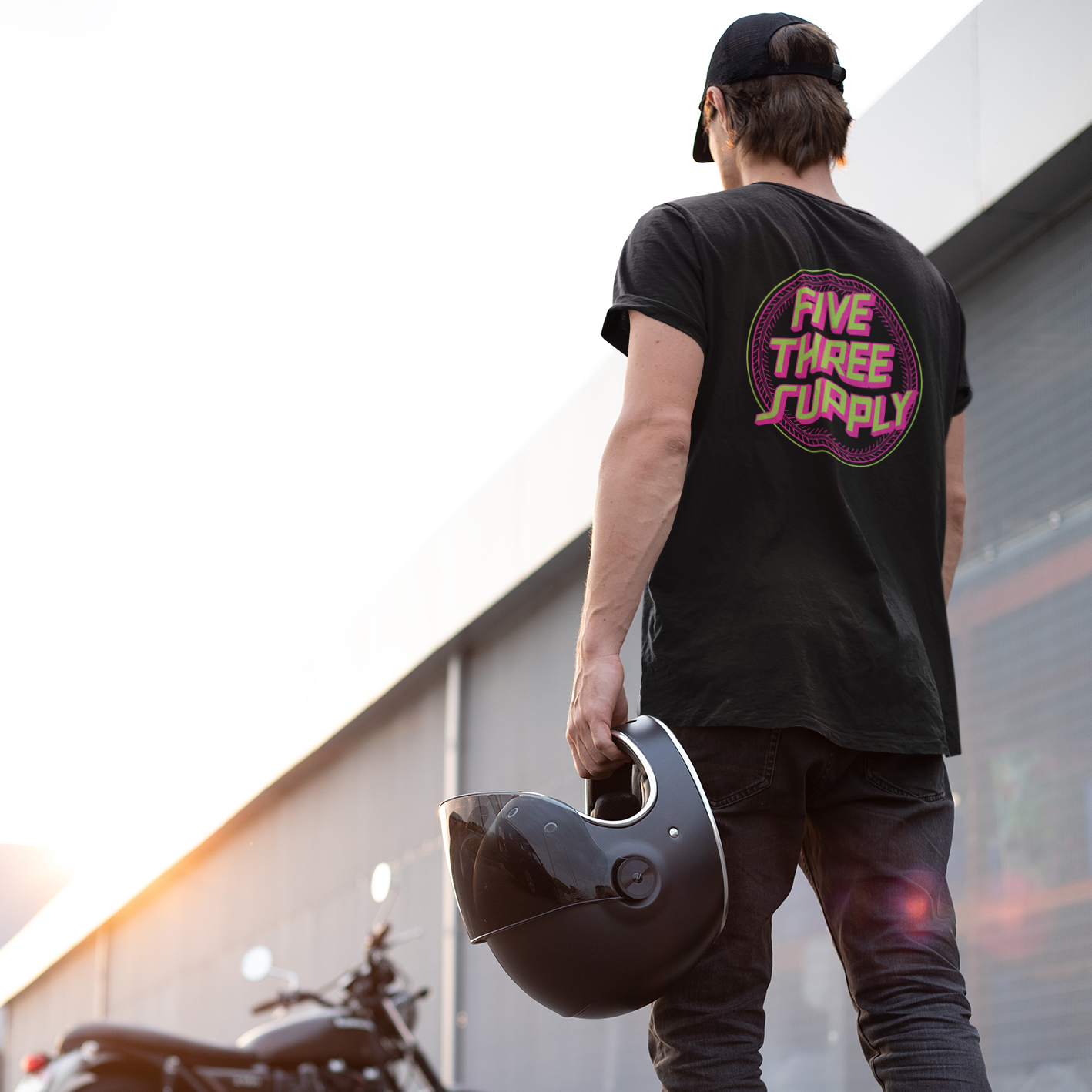 Retro Tire TShirt - Black