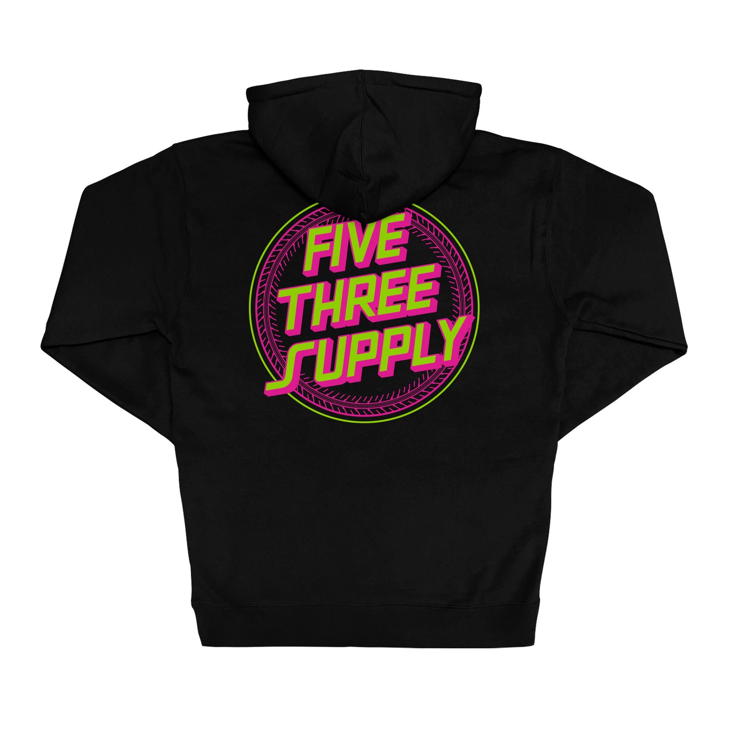 Retro Tire Hoodie - Black