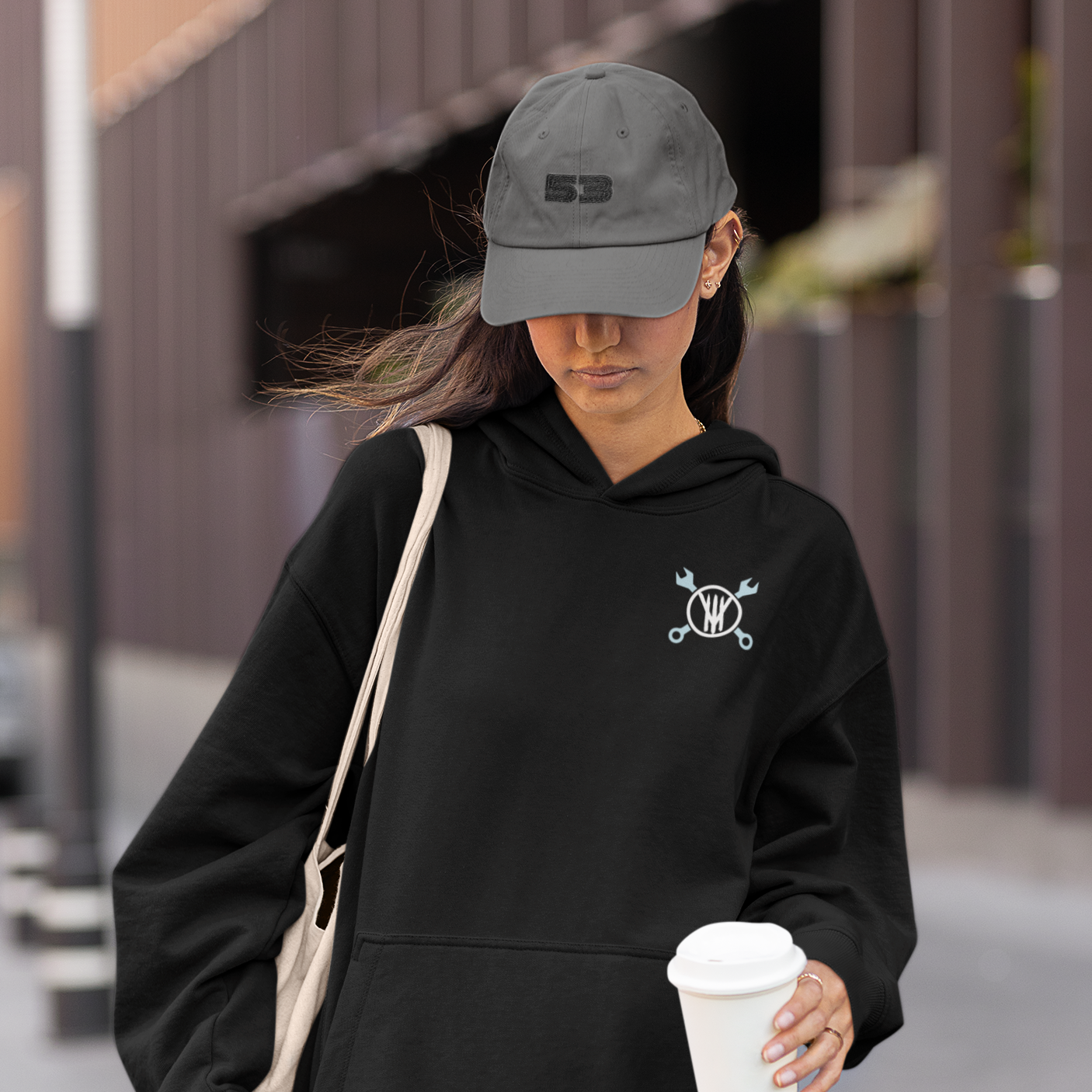 No Giving Up Hoodie - Black