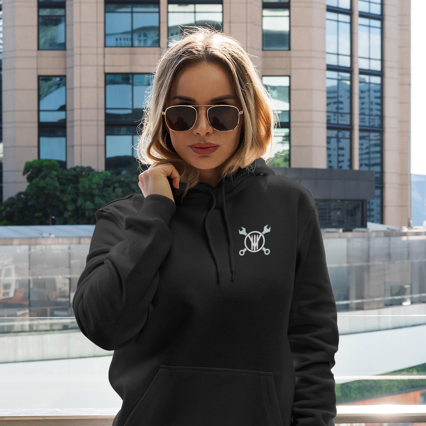 No Giving Up Hoodie - Black