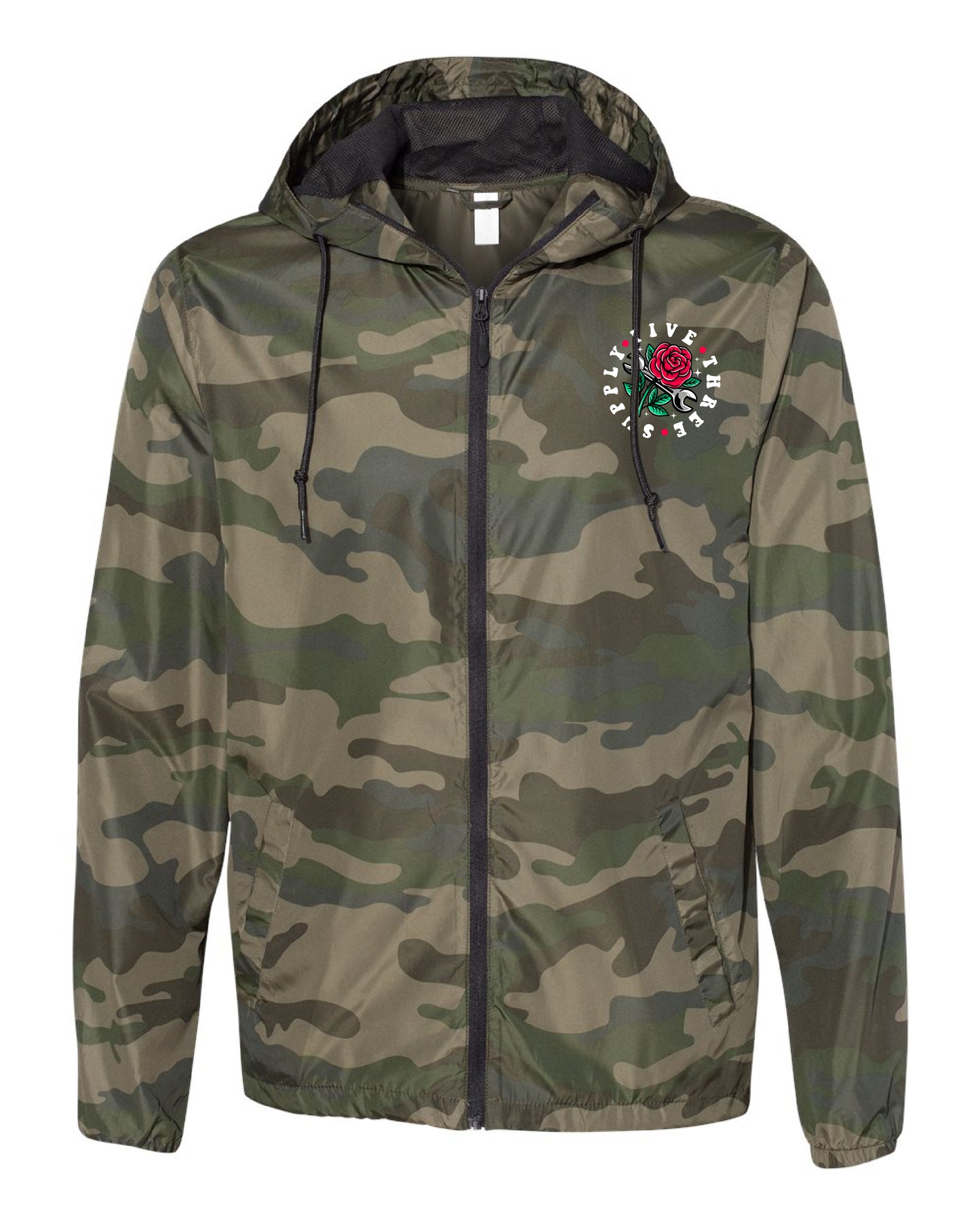 Wrench & Rose Windbreaker - Camo