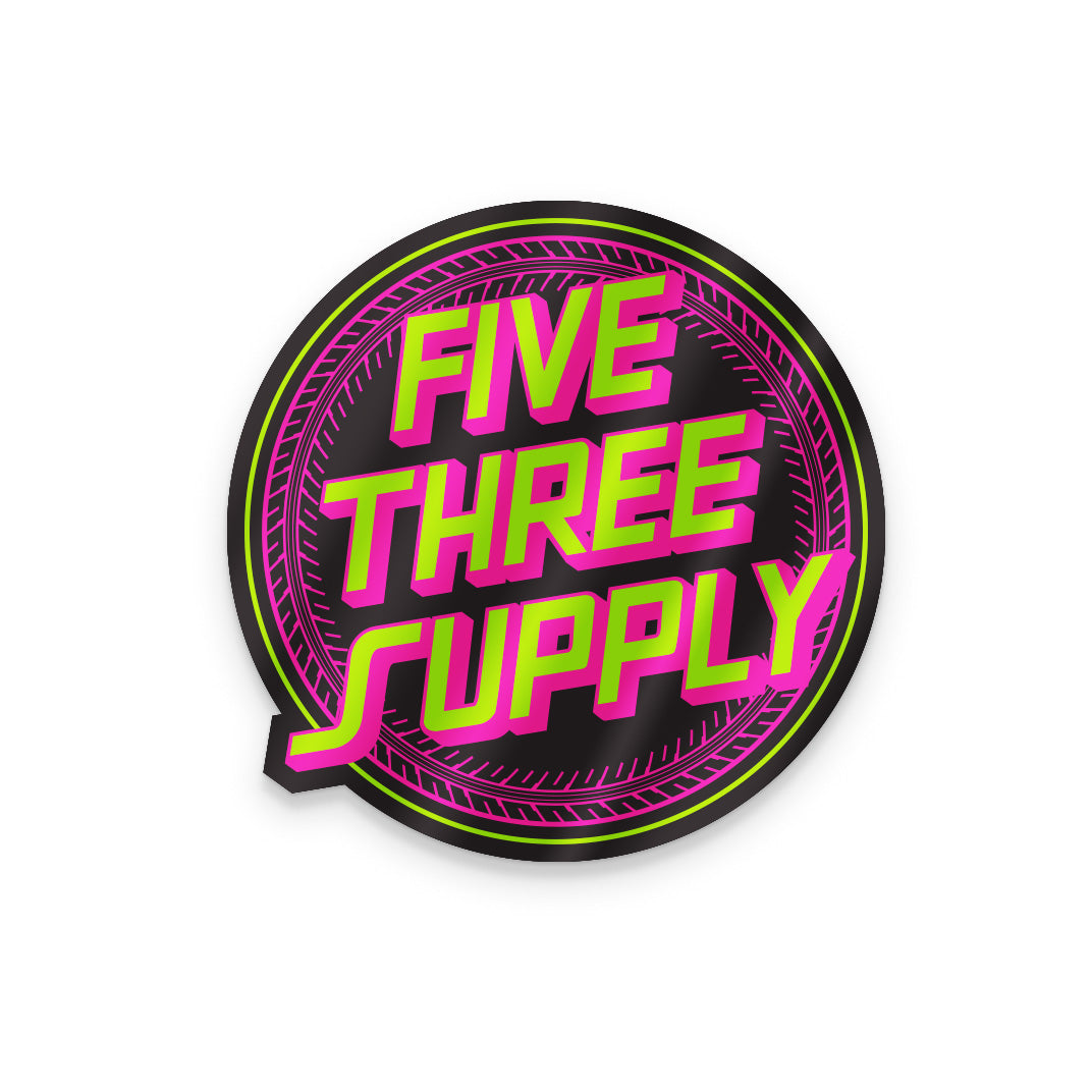 Retro Tire Sticker - Holographic
