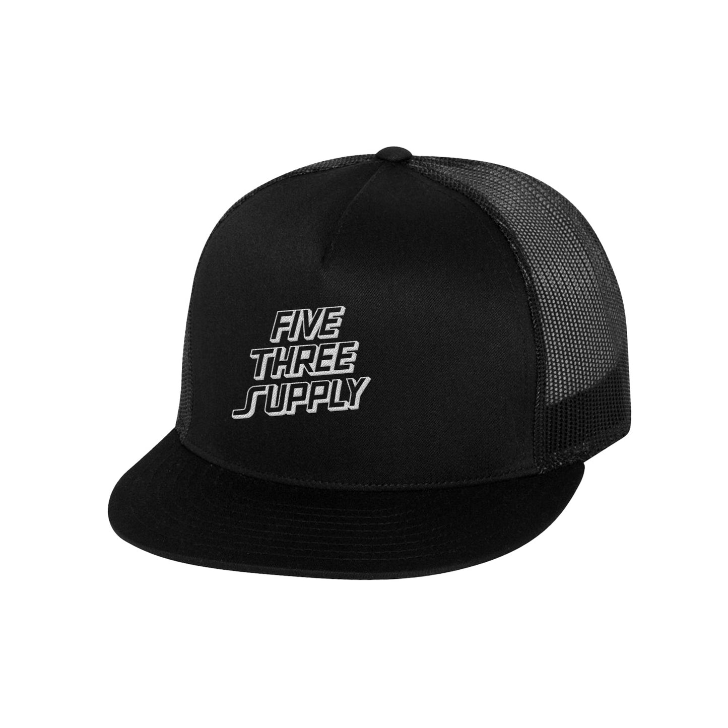 Retro Tire Snapback - Black