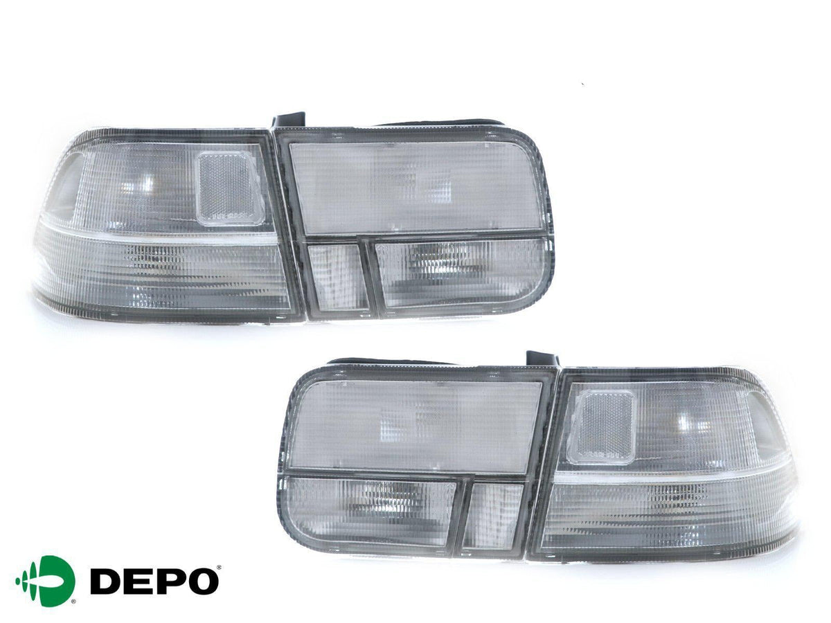 1996–2000 Honda Civic Coupe (EK) JDM Clear Tail Lights – 4-Piece