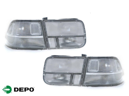 1996–2000 Honda Civic Coupe (EK) JDM Clear Tail Lights – 4-Piece
