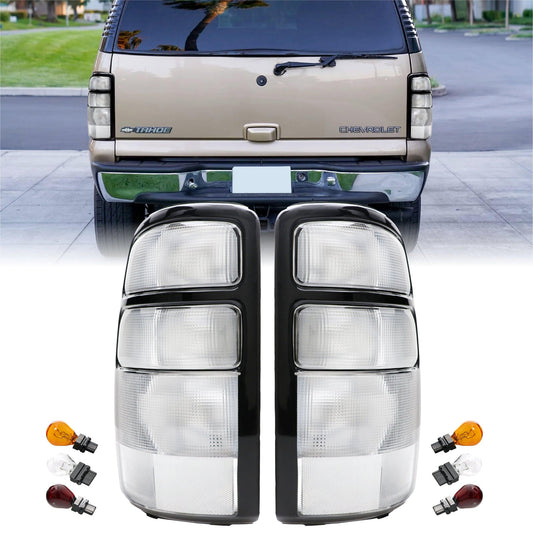 2000-2006 Gmc Yukon Xl Denali 20002006 Chevrolet Suburban Tahoe Clear Euro Style Tail Lights Made By Dpeo