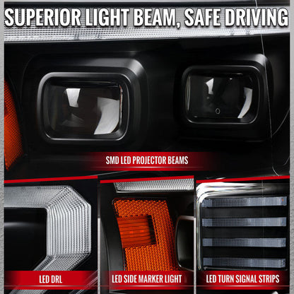 NTXGLOW RGB LED headlights (2015 - 2017 Ford F150)