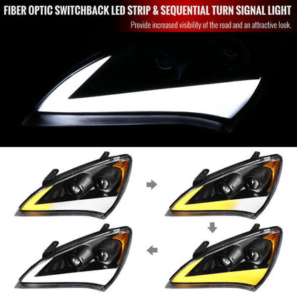 NTXGlow RGB Headlights (2009–2012 Hyundai Genesis Coupe BK1)