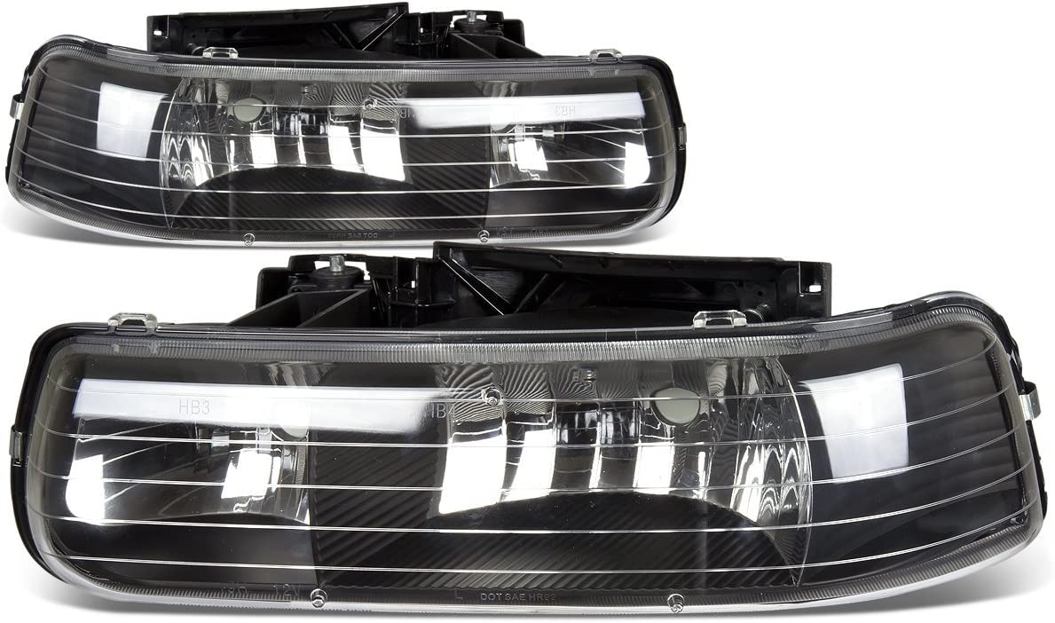 1999-2002 Chevrolet Silverado / 2000-2006 Tahoe & Suburban 4-Piece Headlight & Bumper Light Set