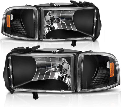 1994-2002 Dodge Ram 1500 / 2500 / 3500 Headlights with Corner Lights – Pair
