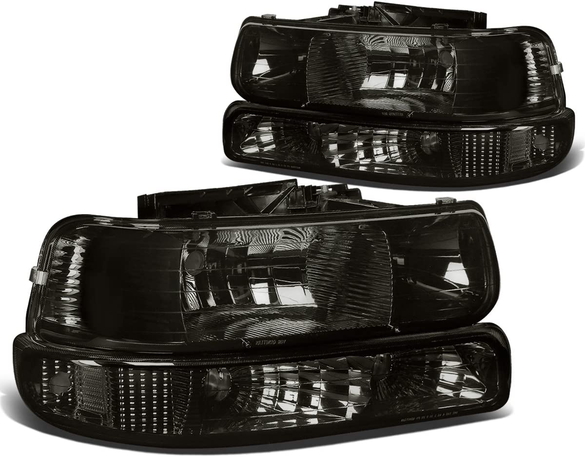 1999-2002 Chevrolet Silverado / 2000-2006 Tahoe & Suburban 4-Piece Headlight & Bumper Light Set