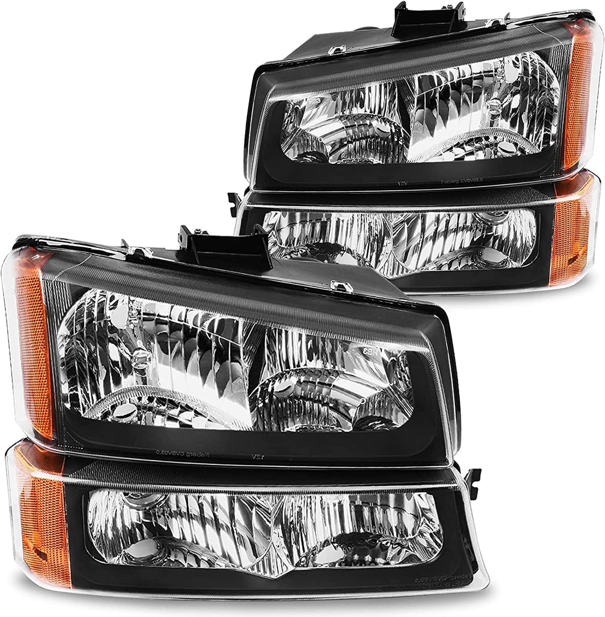 2003-2006 Chevrolet Silverado 1500 / 2500 / 3500 & Avalanche Headlights – Pair