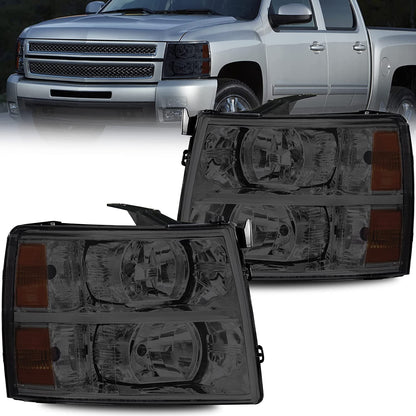 2003-2006 Chevy Silverado & Avalanche Headlight & Bumper Light Assembly Set