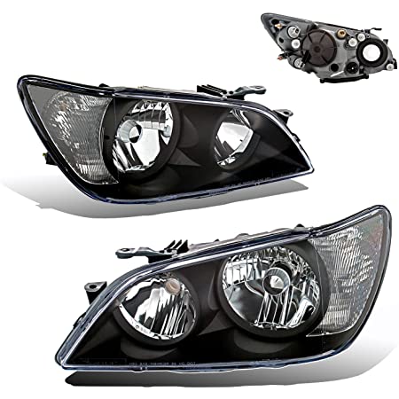 2001-2005 Lexus Is300 Black Housing Clear Marker Headlights