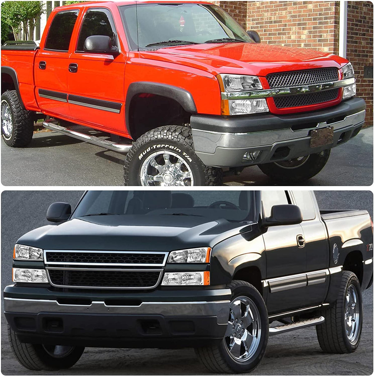 2003-2006 Chevrolet Silverado 1500 / 2500 / 3500 & Avalanche Headlights – Pair