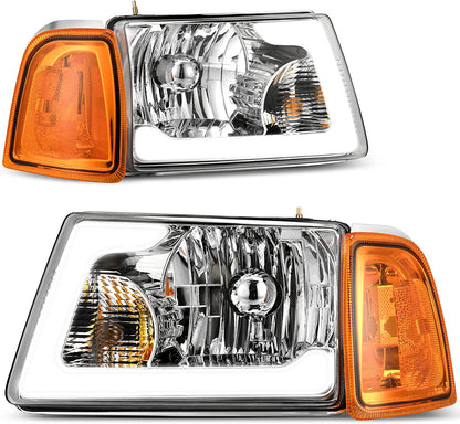 2001-2011 Ford Ranger LED DRL Headlights – Pair