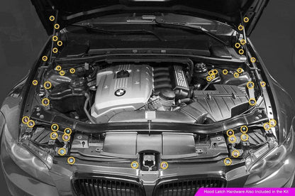 BMW 328i (2006-2013) Titanium Engine Bay Kit
