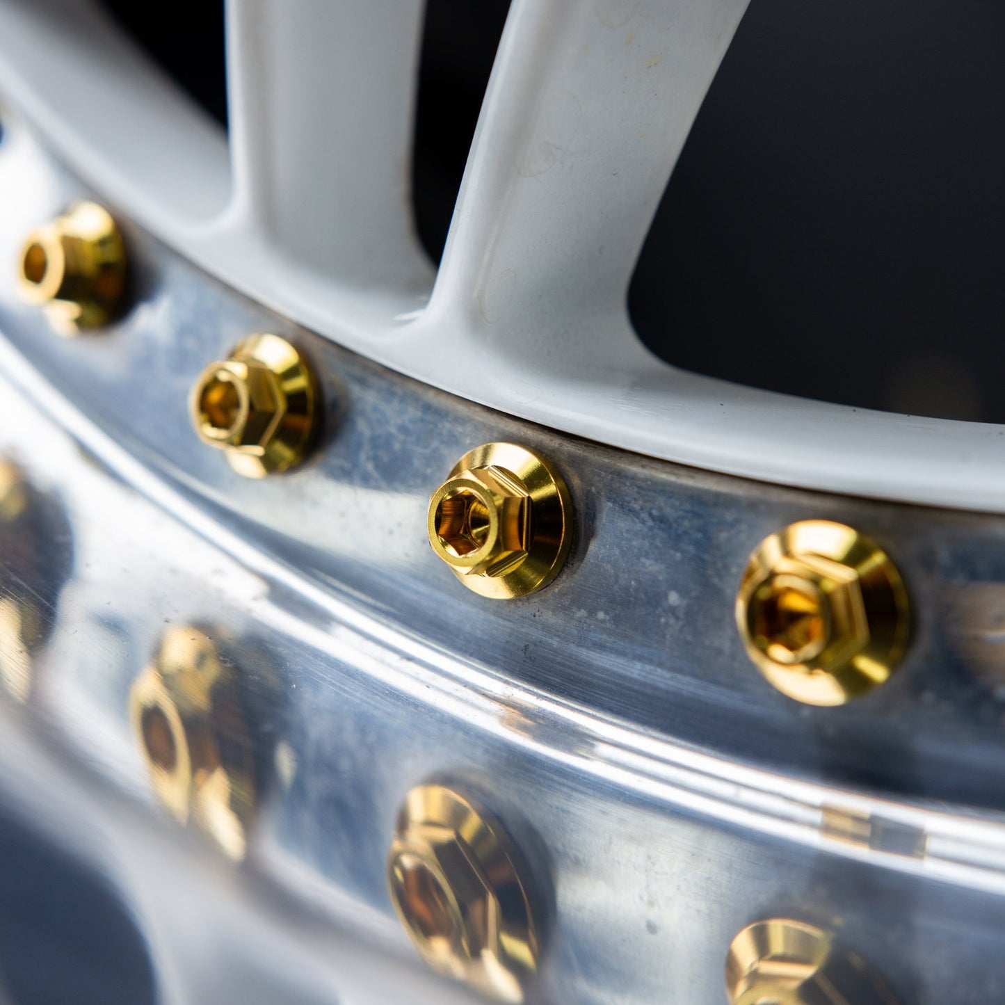 M8 × 32mm Titanium 3-Piece Wheel Assembly Hardware