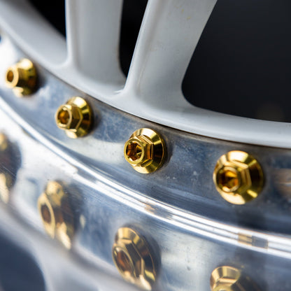 M8 × 32mm Titanium 3-Piece Wheel Assembly Hardware