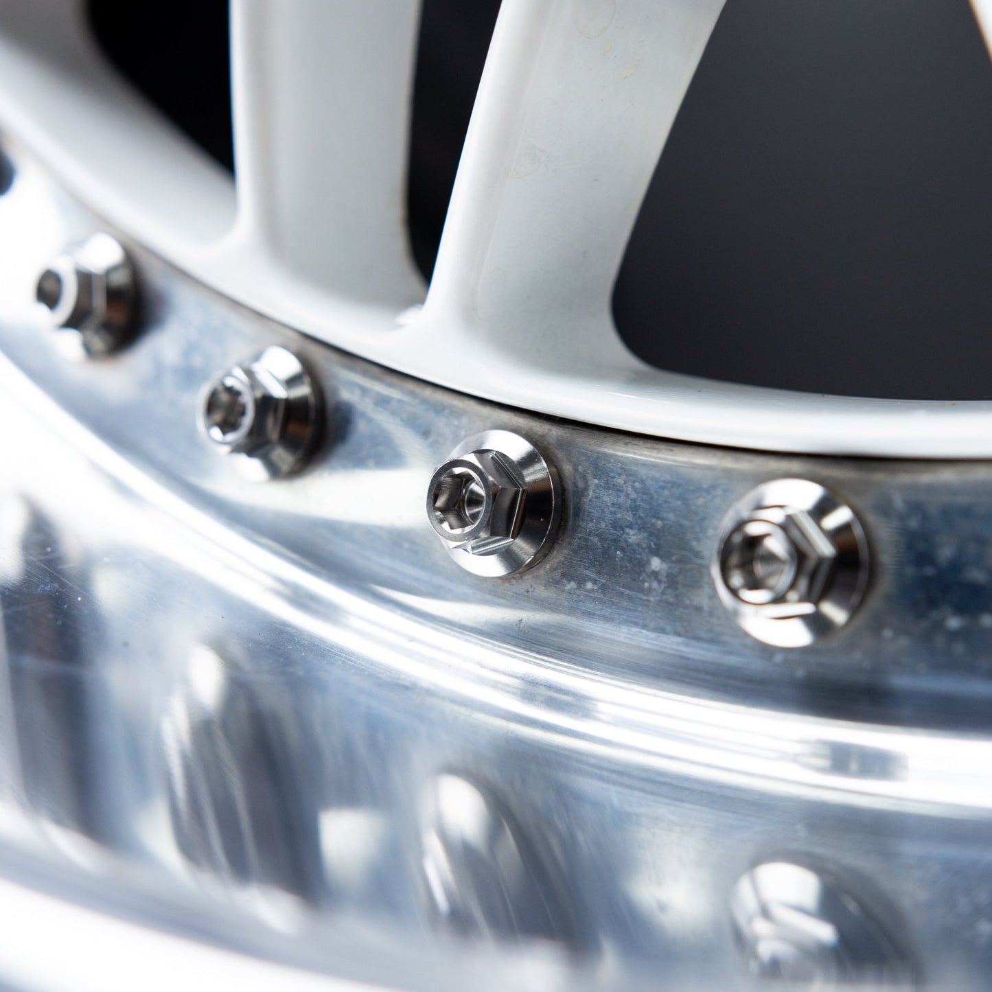 M8 × 32mm Titanium 3-Piece Wheel Assembly Hardware