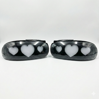 NTXGlow Diffused Heart Tail Lights (1990–1997 NA Mazda Miata)