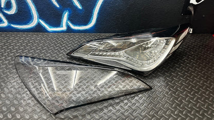 NTXGlow Clear Tail Light Lenses (2010–2016 Genesis Coupe)