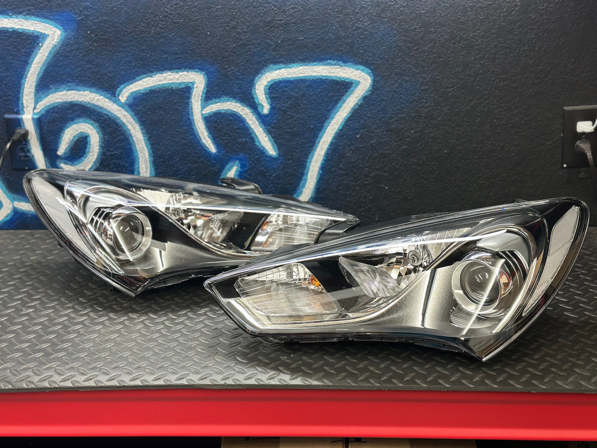 NTXGlow KDM Reflector Headlights, Halogen (2013–2016 Genesis Coupe)