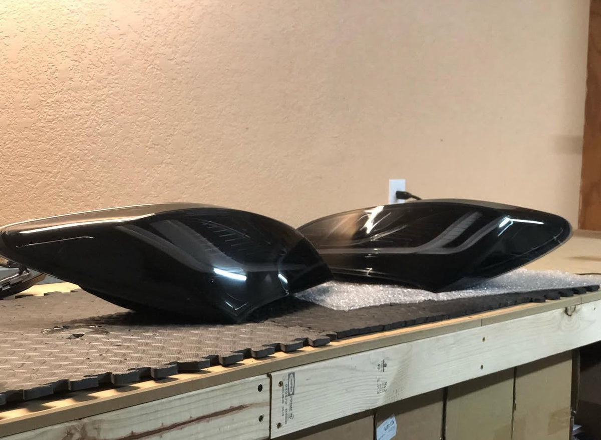 NTXGlow BLACK Eagle Eye Tail Lights (2010-2016 Hyundai Genesis Coupe)