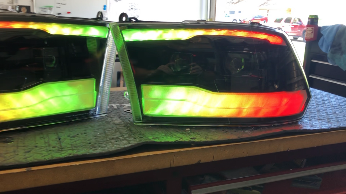 2009-2018 Ram 1500 Color Shifting Headlights