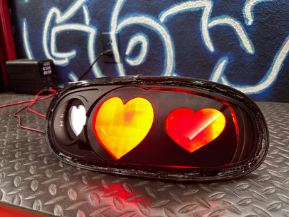 NTXGlow Diffused Heart Tail Lights (1990–1997 NA Mazda Miata)