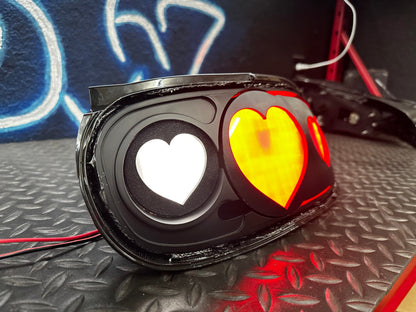 NTXGlow Diffused Heart Tail Lights (1990–1997 NA Mazda Miata)