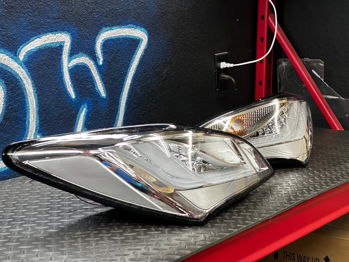 NTXGLOW TRUE clear tail lights (2010 - 2016 hyundai genesis coupe)