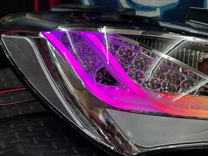 NTXGlow Clear RGB Eagle Eye Tail Lights (2010–2016 Hyundai Genesis Coupe)
