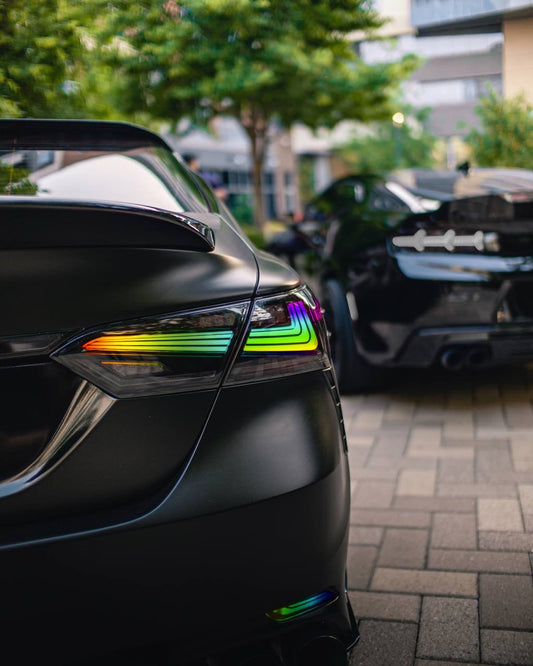 2018-2023 Toyota Camry LED Tail Lights Nike Style RGB
