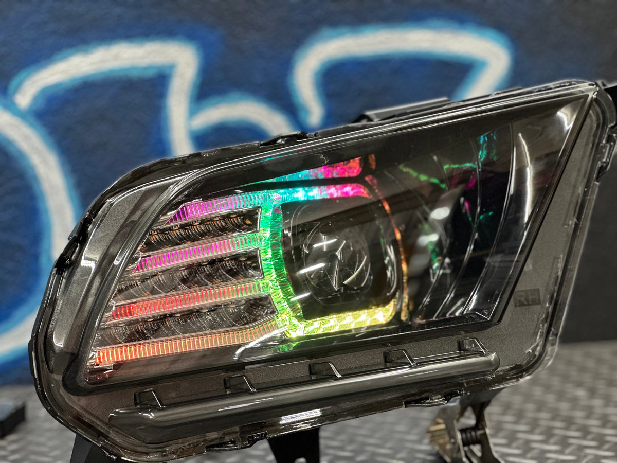 NTXGlow RGB Morimoto Xb Headlights (2010-2012 Ford Mustang)