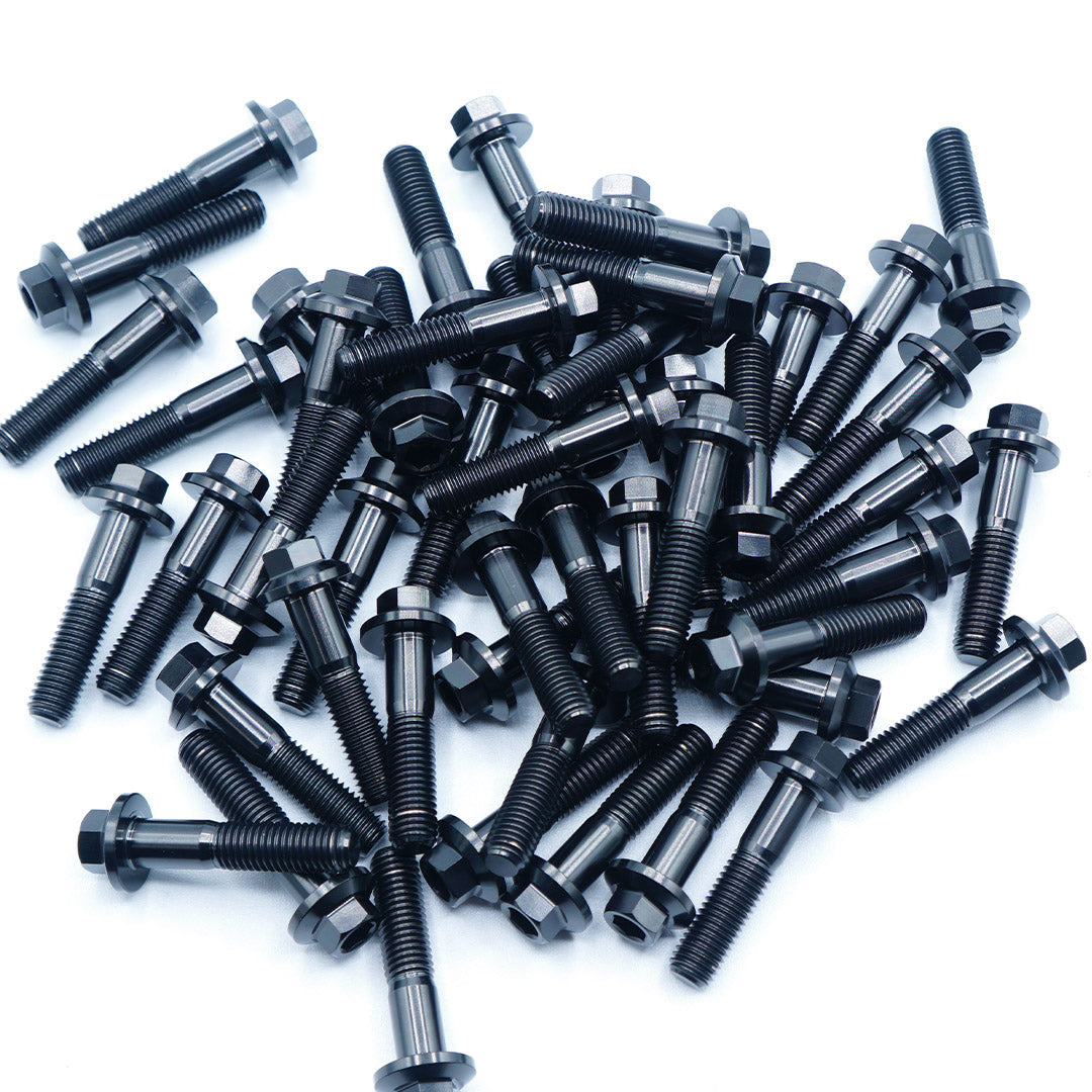 M8 × 32mm Titanium 3-Piece Wheel Assembly Hardware