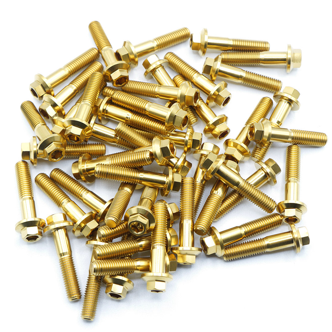 M8 × 32mm Titanium 3-Piece Wheel Assembly Hardware