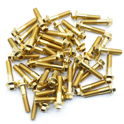 M8 × 32mm Titanium 3-Piece Wheel Assembly Hardware