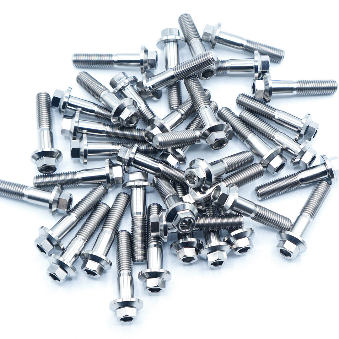 M7 × 32mm Titanium 3-Piece Wheel Assembly Hardware
