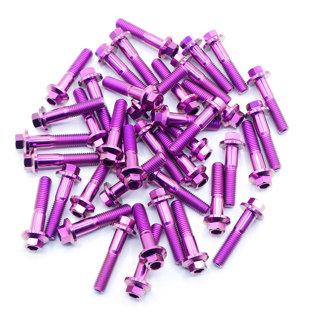 M8 × 32mm Titanium 3-Piece Wheel Assembly Hardware
