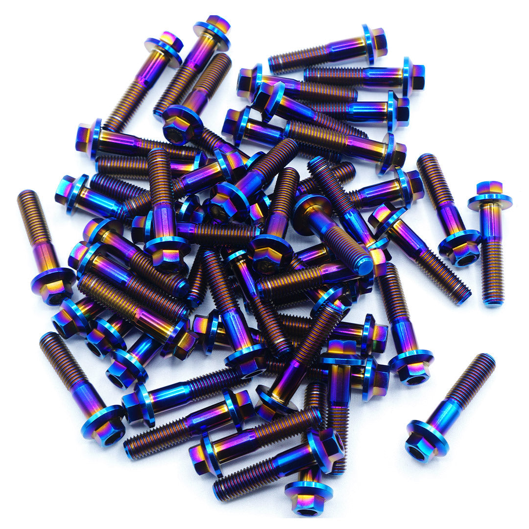 M8 × 32mm Titanium 3-Piece Wheel Assembly Hardware