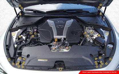 Titanium Hardware Engine Bay Kit - Infiniti Q60 (2017-2022)
