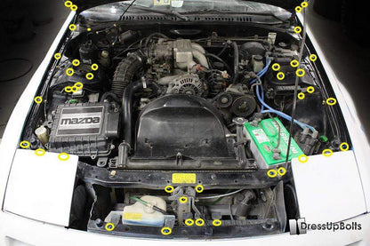 Mazda RX-7 FC/FC3S (1986-1991) Titanium Engine Bay Kit