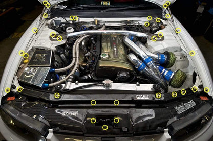 Nissan Skyline R33 (1993-1998) Titanium Engine Bay Kit